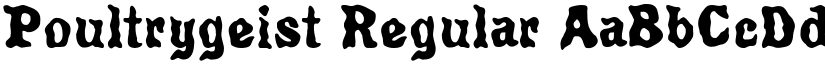 Poultrygeist Regular font