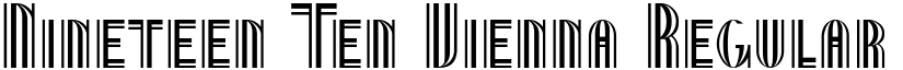 Nineteen Ten Vienna Regular font