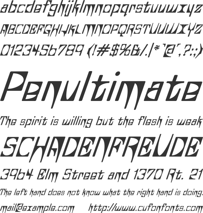 Glaukous - Aublikus font preview