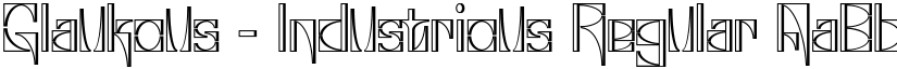 Glaukous - Industrious Regular font