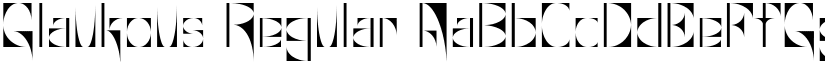 Glaukous Regular font