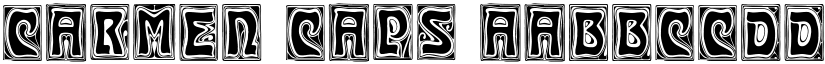 Carmen Caps font