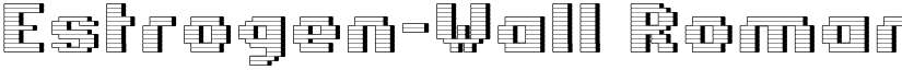 Estrogen-Wall Roman font