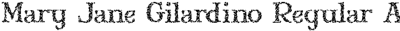 Mary Jane Gilardino Regular font