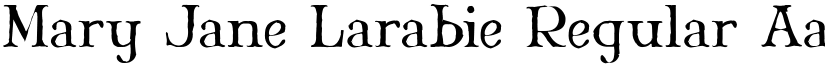 Mary Jane Larabie Regular font