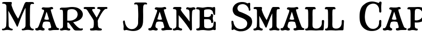 Mary Jane Small Caps Regular font