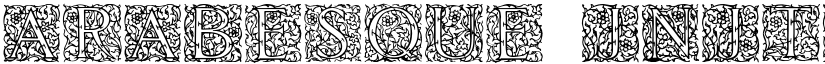 Arabesque Initialen font