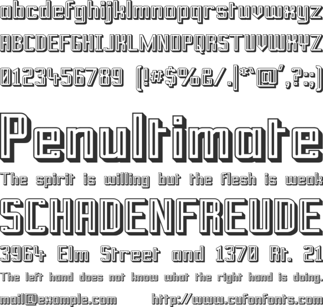 Prussian Brew Offset font preview