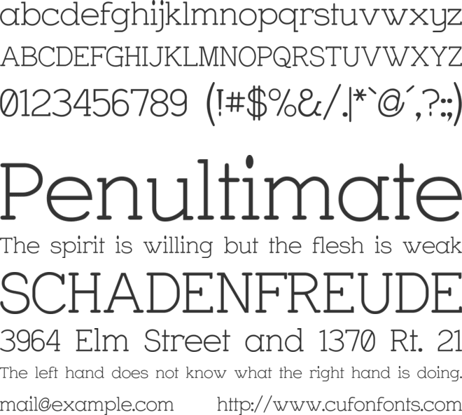 Charrington font preview