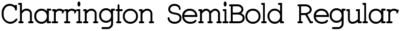 Charrington SemiBold Regular font