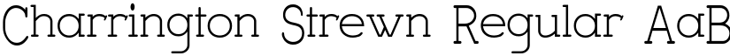 Charrington Strewn Regular font