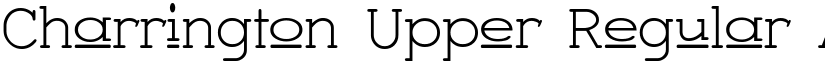 Charrington Upper Regular font