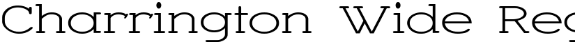 Charrington Wide Regular font