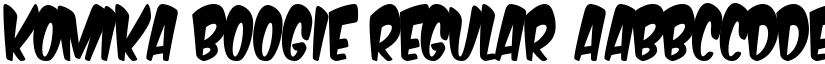 Komika Boogie Regular font