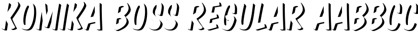 Komika Boss Regular font