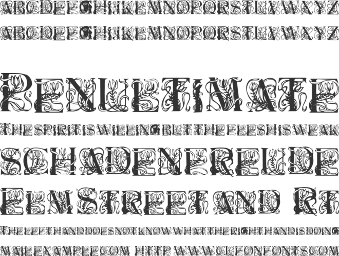 Elzevier font preview