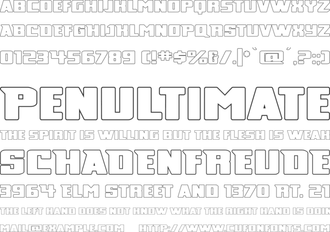 Broad Daylight font preview