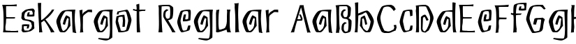 Eskargot Regular font