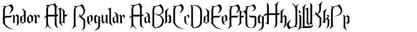Endor Alt Regular font