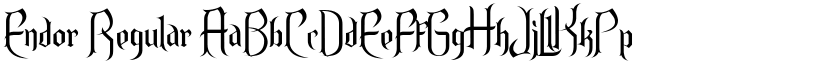 Endor Regular font