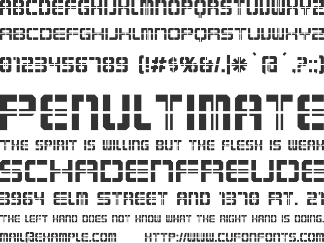 Karnivore Krate font preview