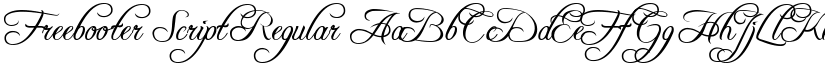 Freebooter Script Regular font