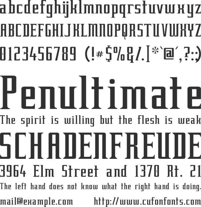 Equine font preview