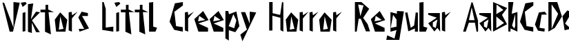 Viktors Littl Creepy Horror Regular font