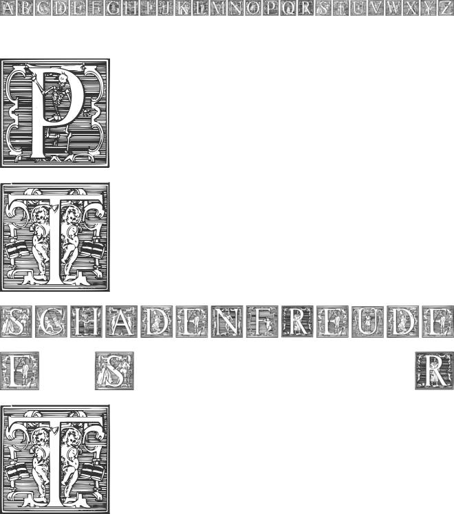 Picto Glyphs font preview