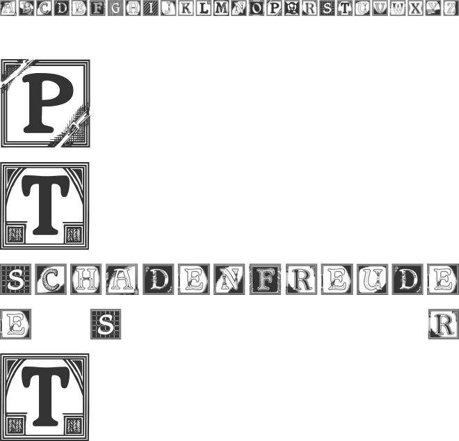 Shrewsbury Initials font preview