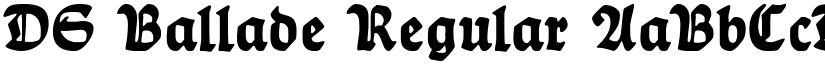 DS Ballade Regular font