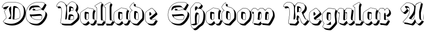 DS Ballade Shadow Regular font