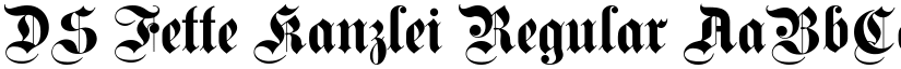DS Fette Kanzlei Regular font