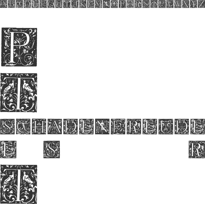 Grimeswade font preview