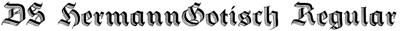 DS HermannGotisch Regular font