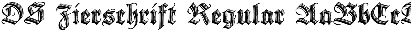 DS Zierschrift Regular font