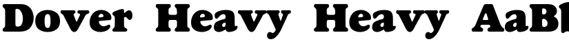 Dover Heavy Heavy font