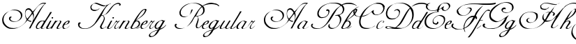 Adine Kirnberg Regular font