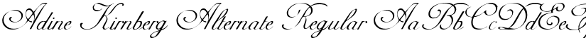 Adine Kirnberg Alternate Regular font