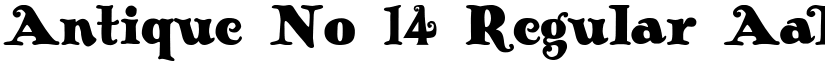 Antique No 14 Regular font
