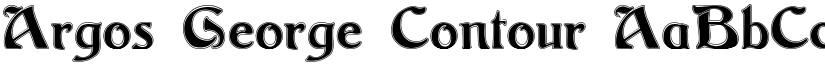Argos George Contour font