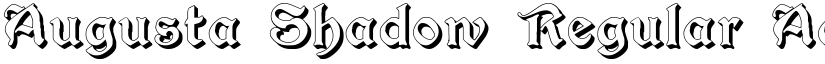 Augusta Shadow Regular font