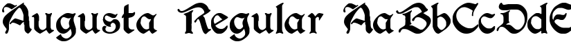 Augusta Regular font