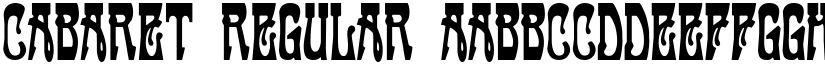 Cabaret Regular font