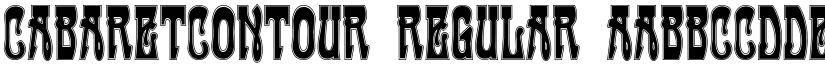 CabaretContour Regular font