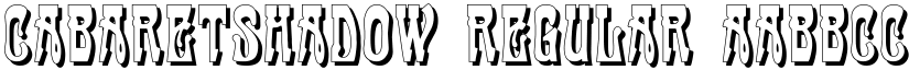 CabaretShadow Regular font