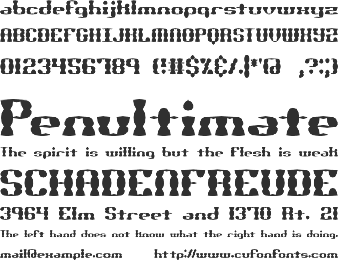 Brass Knuckle SS BRK font preview