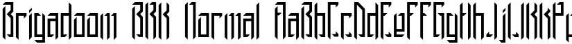 Brigadoom BRK Normal font
