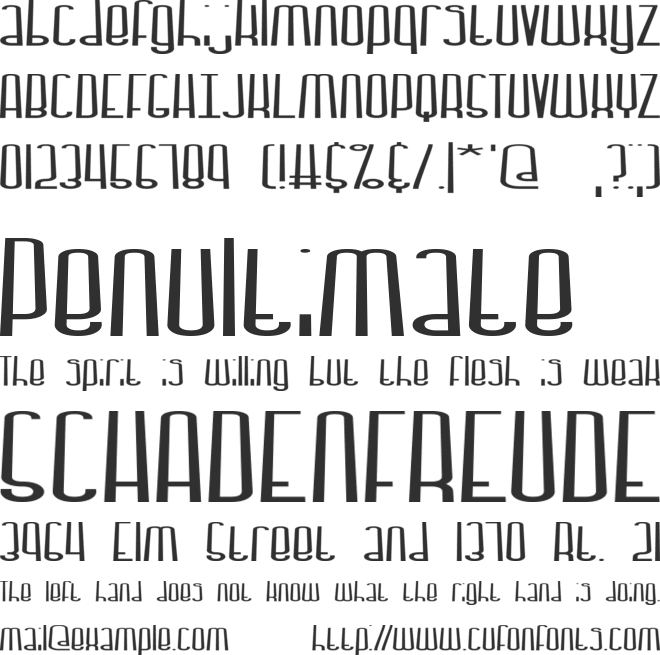 Dystorque BRK font preview