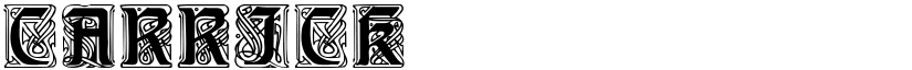 Carrick Caps Regular font